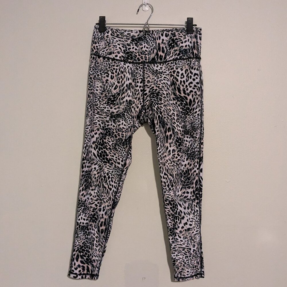 Betsey Johnson performance cheetah print leopard leggings women's size medium M